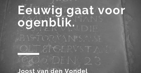 Eeuwig gaat voor&nbsp;ogenblik